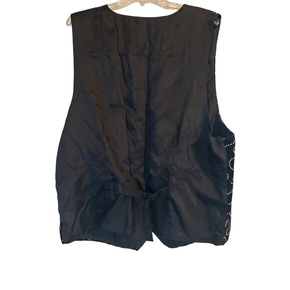 Vintage Attitudes Women's Vest Buttons Bling Made in the USA Size XXLarge - Picture 2 of 5